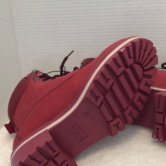Ecko Unlimited NEW Women's High-Top Red Boot, JAY-01L, Perfect Condition. Size 8 - Picture 7 of 8